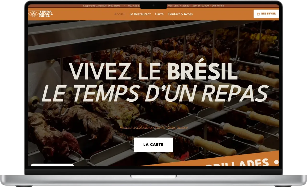 Aperçu du site terrabrasil.ch — Terra Brasil