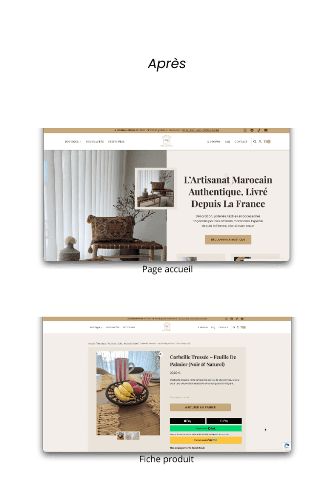 visuel après site e commerce ibeldi souk dylabz connect